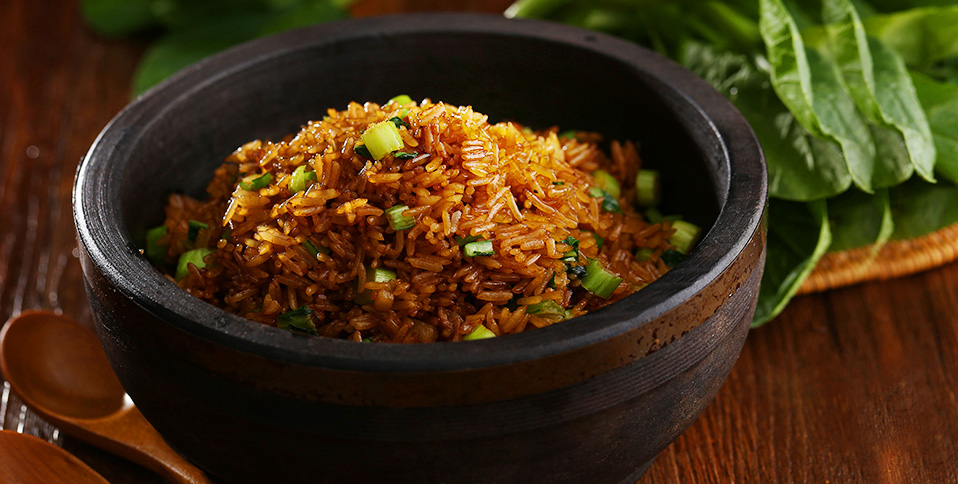 Stone Bowl Bacon Vegetable Rice